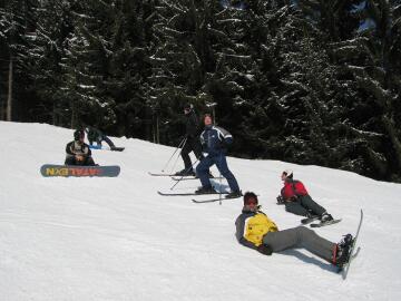 Kurze Pause zum Sonnen- und Energietanken