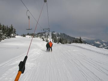 Zur�ck auf dem Gauxjoch-Lift