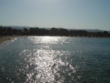 Abendstimmung &uuml;ber der Hotel-Anlage