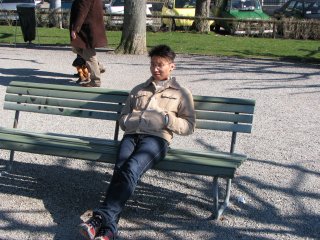 Donny geniesst die Sonne