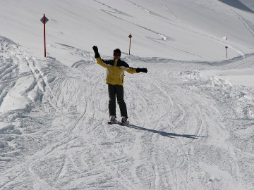 Donny mit Snowblades