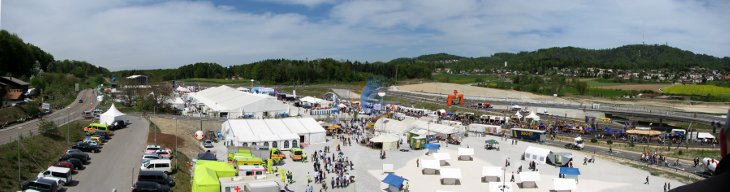 Panorama &uuml;ber den Festplatz