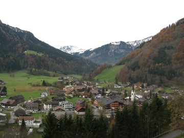 Sicht auf Mellau von der anderen Seite